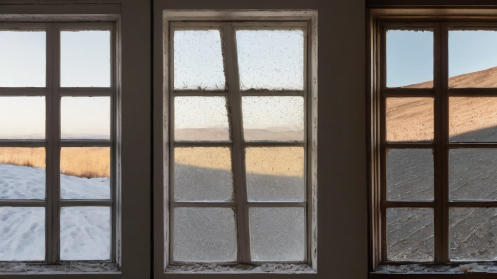 Before and after comparison of a clean window track.